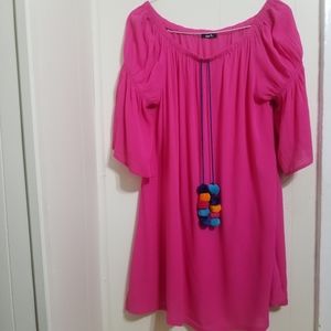 Mark. Beautiful Pink Tassel Dress!